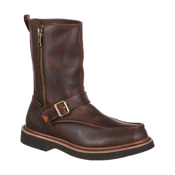 Georgia Boot Men's Waterproof Wellington Work Boot, 13 W, 10 in Height, Brown G4124 - main